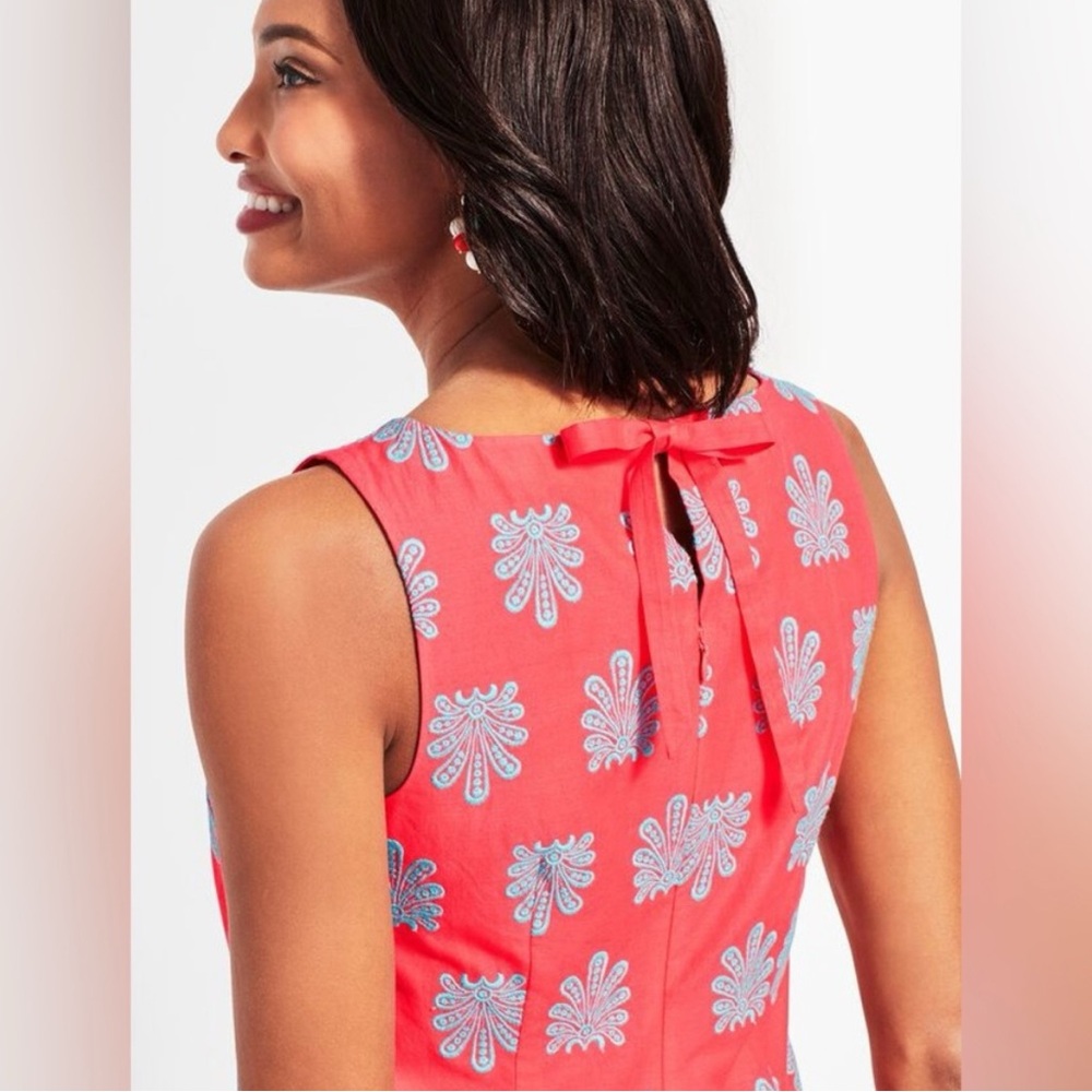 Talbots Cute Embroidered Summer Dress - 14p - Picture 3 of 9